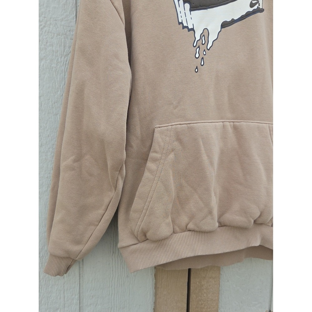 Nike SB Kids Easy On Parachute Beige Hoodie Large Sporty Athletic Swoosh Skater - Picture 4 of 8